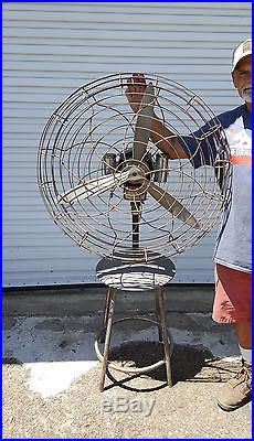 Antique GAYLORD MFG. CO Chicago Electric Theater Room Fan 39 Tall 1940's RARE
