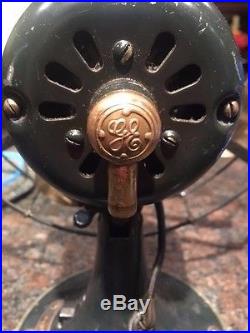 Antique GE 10 Brass Bladed Fan Works Perfectly