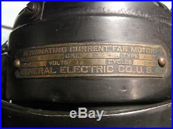 Antique GE 12 Brass Blade Fan