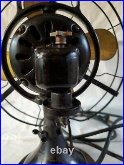 Antique GE 12 Electric Oscillating / Fixed Fan