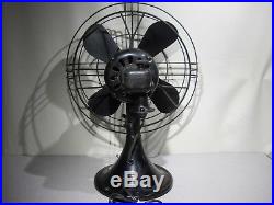 Antique GE 12 Oscillating Electric Fan CAT. 49X929 Working PICK-UP ONLY