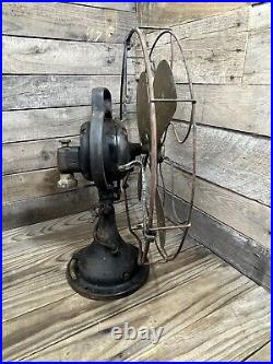 Antique GE 16 Brass Blades Fan No. 75425 AS-IS! For Parts! Restore