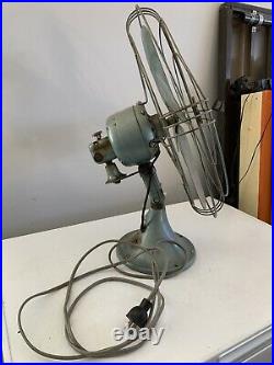 Antique GE 16 Oscillating Electric Fan CAT. FM16S2- Vintage Fan