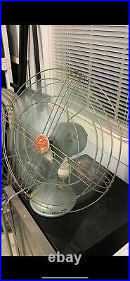Antique GE 16 Oscillating Electric Fan CAT. FM16S2- Vintage Fan