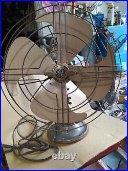 Antique GE 4 Blade Fan BLADE Art Deco vintage Works Great