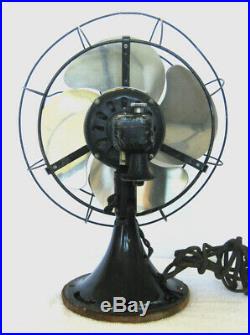 Antique GE Art Deco Vintage Electric Fan Works A+. Oscillates. Wall Mountable