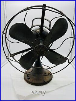 Antique GE Blade Fan For Parts Or Repair NOT Working Cut Cord