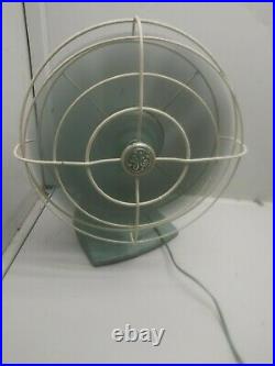 Antique GE Electric Fan 12 Steel Blades good color no rust working