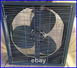 Antique GE Electric Industrial Box Fan MCM CLEAN Collectible Works Great
