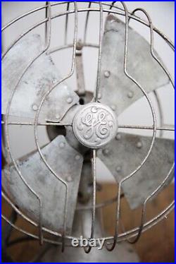 Antique GE Fan Motor 12 metal Blade vintage General Electric industrial Parts