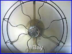 Antique GE General Electric #76363 12 6 Blade & Cage Fan Works Great