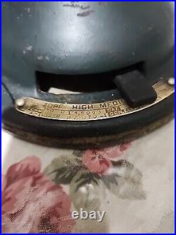 Antique GE General Electric Brass Blade Fan17CageHeight 20 OscillatingWORKS