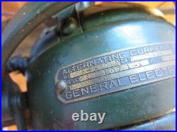 Antique GE General Electric Fan 4 Blades Oscillating Vintage S-H50302 Working