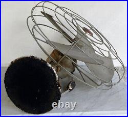 Antique GE General Electric Oscilating Desk Fan. 16 Blade 1951 Vortalex F11V163