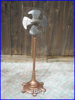 Antique GE General Electric Oscillating Free Standing Fan Art Deco Nice