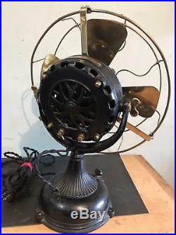 Antique GE Pancake Motor 12 Electric Fan NICE