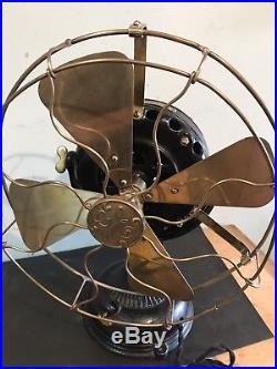 Antique GE Pancake Motor 12 Electric Fan NICE