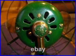 Antique GE Whiz 9 brass blade fan Vintage Professionally Restored