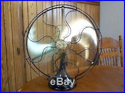 Antique GE fan with 16 inch brass blades