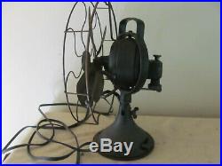 Antique Ge Electric Oscillating Brass Blade Fan