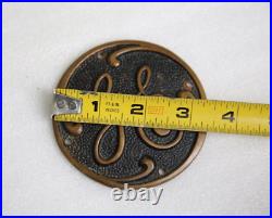 Antique General Electric Brass Badge GE Emblem industrial Fan plaque sign RARE