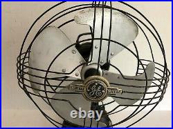 Antique General Electric Fan Tilt/Oscillating GE Art Deco Fan
