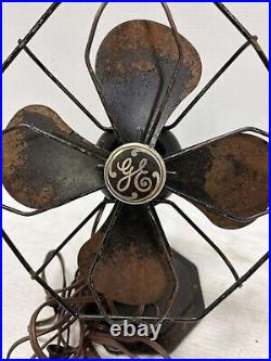 Antique General Electric GE Octagon Cage Fan