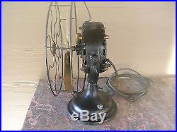 Antique General Electric GE Pancake Fan Runs Strong Patent June 25, 1901