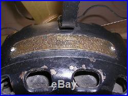 Antique General Electric GE Pancake Fan Runs Strong Patent June 25, 1901