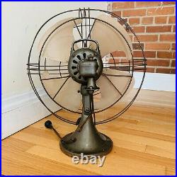 Antique General Electric Large Art Deco Vortalex Oscillating Fan