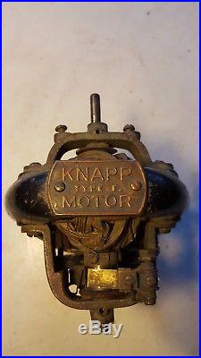 Antique Knapp Bi Polar Type F Fan Motor DC Electric Battery Circa 1895 Project