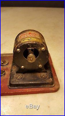 Antique Knapp Giant Extra Toy Electric Motor w On Off Switch Fan