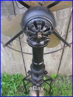 Antique Lake Breeze Model B Hot Air Fan Floor Model Sterling Engine Wow
