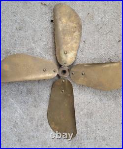 Antique Marelli 16 Brass Fan Blade