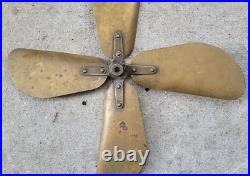 Antique Marelli 16 Brass Fan Blade