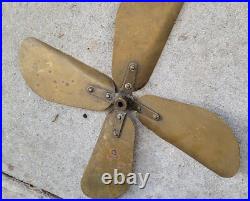 Antique Marelli 16 Brass Fan Blade