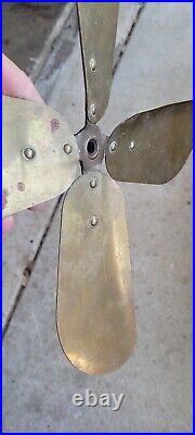 Antique Marelli 16 Brass Fan Blade