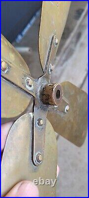 Antique Marelli 16 Brass Fan Blade