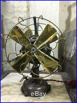 Antique Marelli Small Table Double Sided Fan