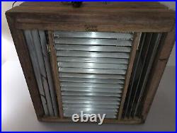 Antique Mathes Cooler Wood Fan 4 Speed Control Model 492 Wood (only one listed)