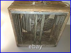 Antique Mathes Cooler Wood Fan 4 Speed Control Model 492 Wood (only one listed)