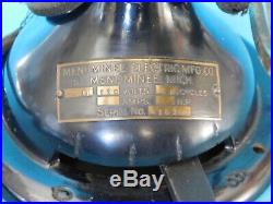 Antique Menominee Electric Mfg Cofan Black/gold Brass Working Serial #a15162