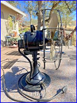 Antique Model 254 Century Electric Fan With Brass Blades Pat 1914 Parts or (t)