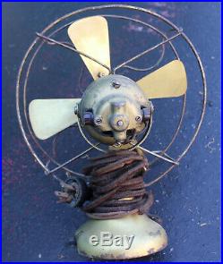 Antique North Wind Type 44B Electric Fan 6.5 Art Deco 4 Blade 110V 44 B Emerson
