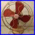 Antique-Old-General-Electric-Fan-11-5-Width-4-Blade-Desk-Fan-Works-Tested-Red-01-vr