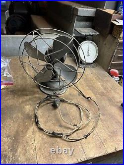 Antique Old Rare Electrex United Drug Co X571 Series C Electric Desk Fan 10 USA