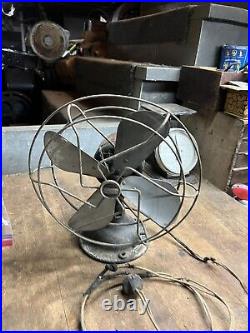 Antique Old Rare Electrex United Drug Co X571 Series C Electric Desk Fan 10 USA