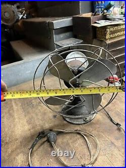 Antique Old Rare Electrex United Drug Co X571 Series C Electric Desk Fan 10 USA