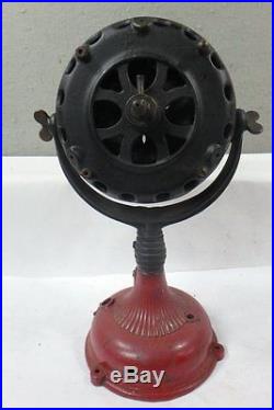 Antique Pat. 1901 Type AK Form D Pancake Motor General Electric Fan UNUSUAL POST