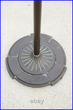 Antique Pedestal Floor Fan Delco General Motors Oscillating 10 Blades Iron Base